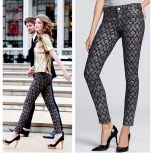DL1961 Black and Gold Skinny Pants
